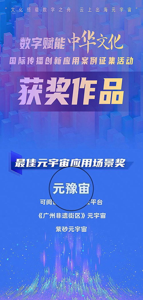 文化乘數字之舟，云上出海元宇宙——元豫宙榮獲最佳元宇宙應用場景獎
